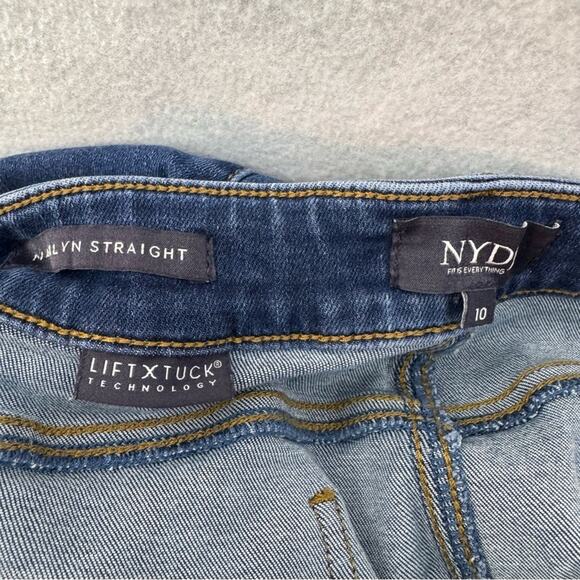 EUC Women’s NYDJ Not Your Daughters Jeans Marilyn Straight Jeans size 10 - Picture 3 of 4